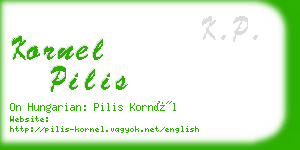 kornel pilis business card